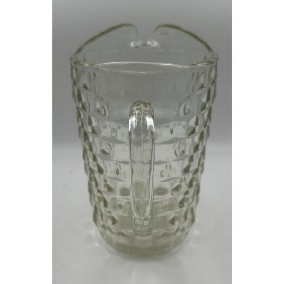 Vintage American Fostoria Cubist Square Cut Water Pitcher Heavy 52 Ounce - Picture 5 of 5